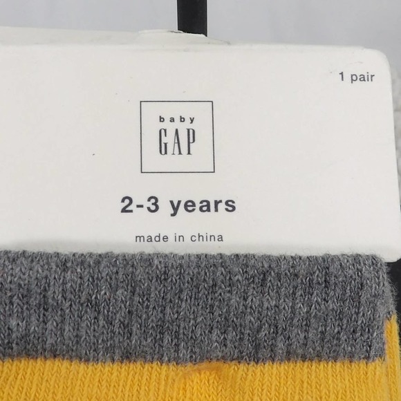 Gap Baby Socks Whale Stripes 2-3 years - 1 Pair - Picture 2 of 4